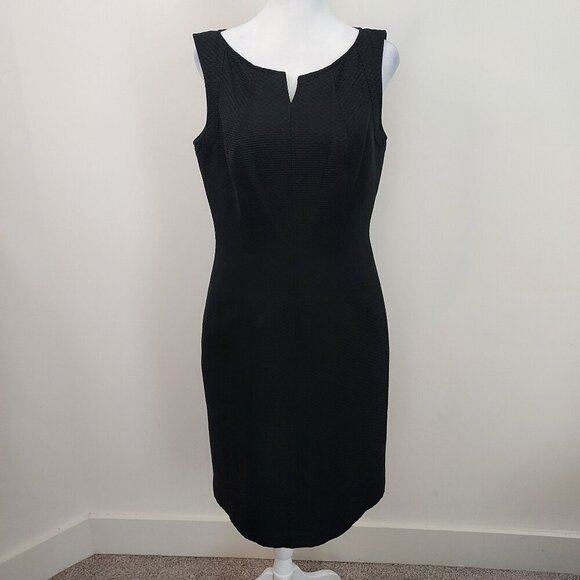 Talbots Silk Blend Sleeveless Black Dress Size 8 - Picture 1 of 9